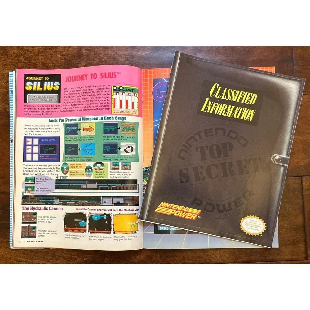 NINTENDO POWER Vol 12 - May/June 1990 SUPER C - Complete Poster & Inserts